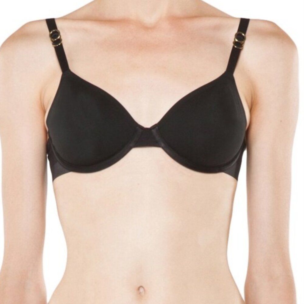 STELLA MCCARTNEY Smooth Bra Wired #S75-107 Black Not Padded  Size 32C BRAND NEW - Picture 3 of 9